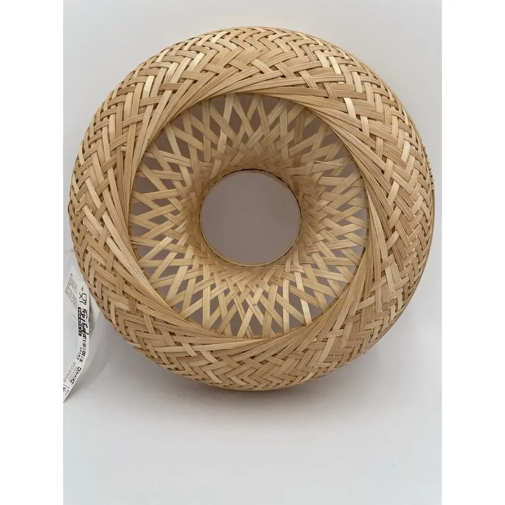 IKEA Round Serving Basket Bamboo Crackers Breads Chips Or Wall Display Basket